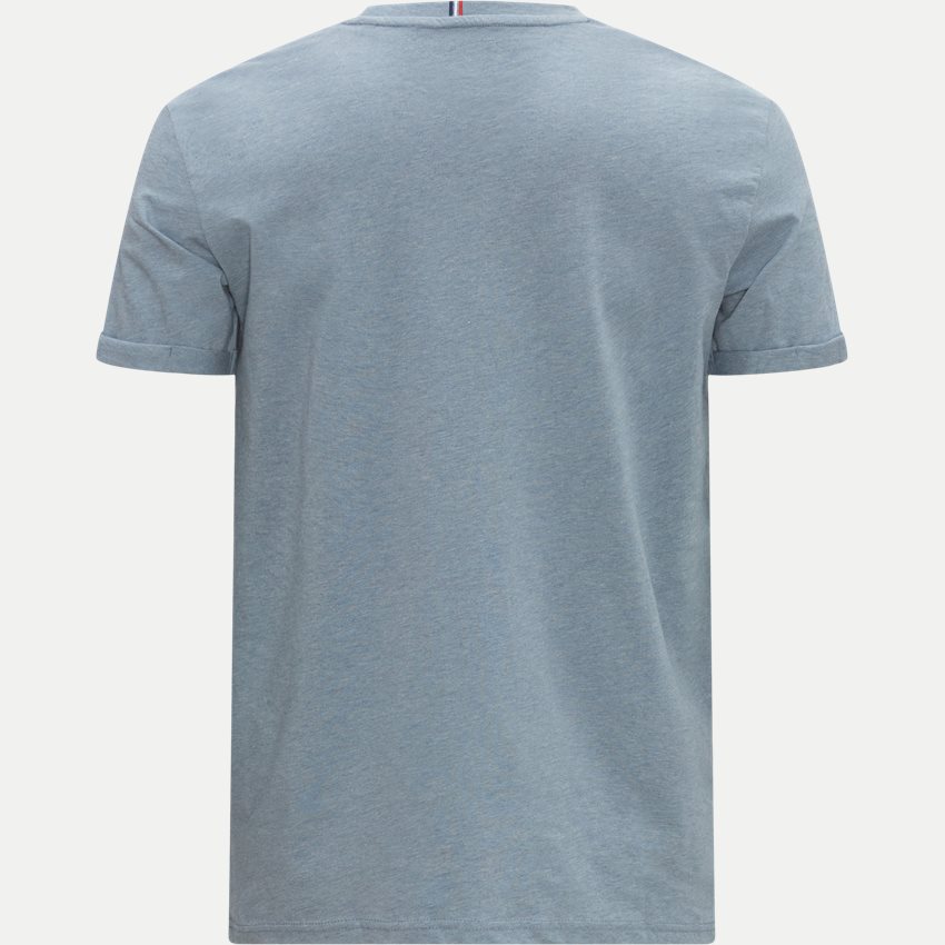 Les Deux T-shirts NØRREGAARD T-SHIRT LDM101008 TRADEWINDS BLUE MEL/ORANGE